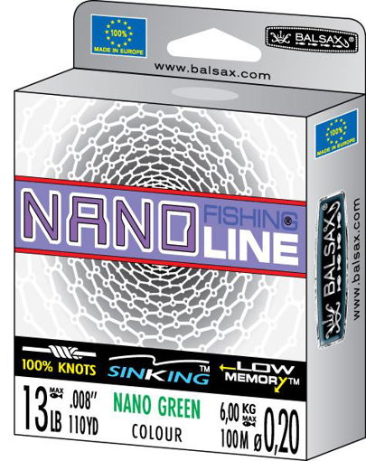 Image sur Balsax Nano Green 300m 0.18mm 5.00kg