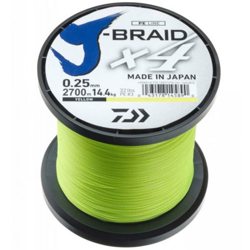 Bild von Daiwa J-Braid X4 Žlutá, 0.17mm 8.4kg 1m