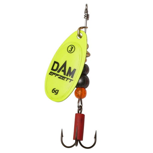 Obrázek DAM EFFZETT Fluo Spinner Yellow, #2 4g