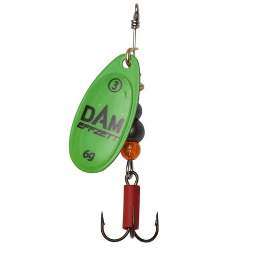 Bild von DAM EFFZETT Fluo Spinner Green, #6 20g