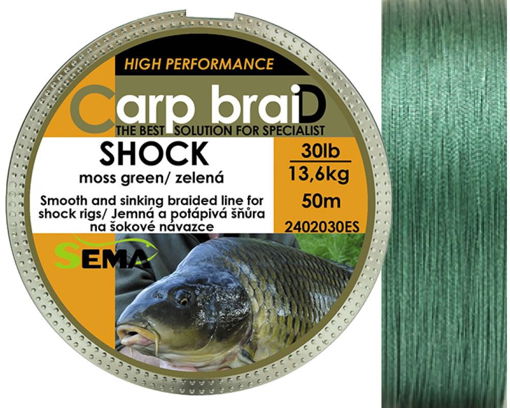 Bild von Sema Carp braiD Shock 50m, 20lbs/9.1kg