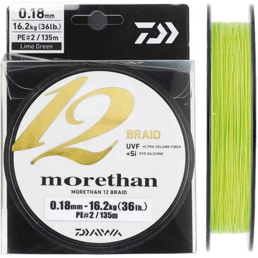 Bild von Daiwa Morethan 12 Braid 135m, 0.14mm 12.2kg