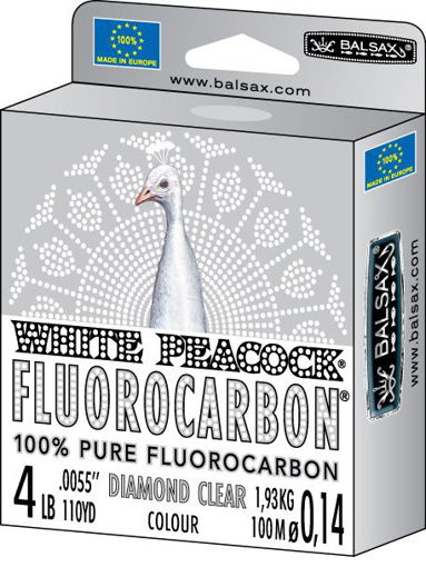 Obrázek Balsax White Peacock Fluorocarbon 50m 0.28mm