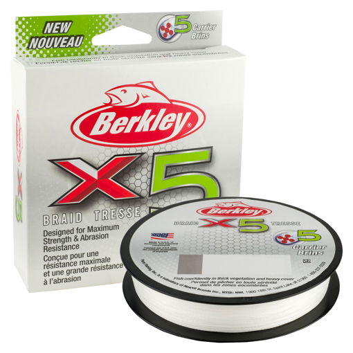 Image sur Berkley X5 Braid Crystal 150m, 0.10mm 9.0kg