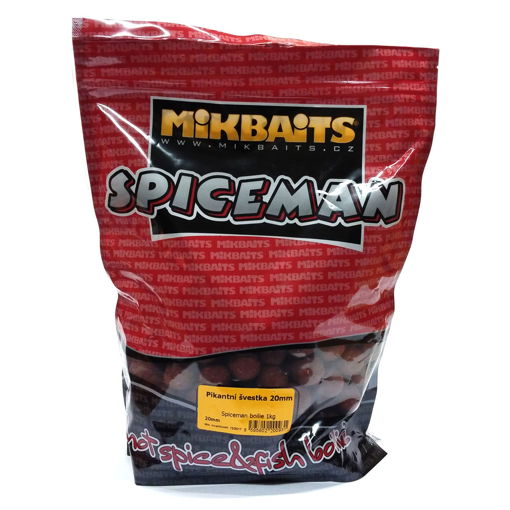 Image sur Mikbaits Spiceman Boilie 1kg Spicy Plum 20mm