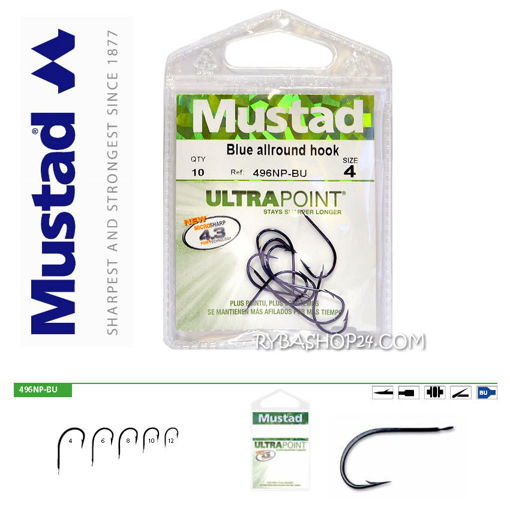 Bild von Mustad UltraPoint 496NP-BU Allround, vel.4