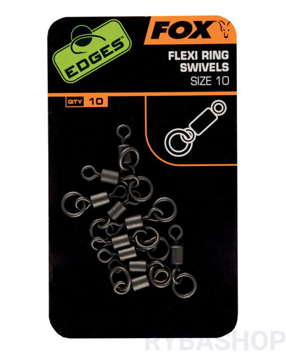 Obrázek FOX Edges Flexi Ring Swivels, vel.10 