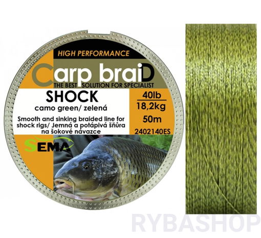 Bild von Sema Carp braiD Shock Camo 50m 30lbs/13.6kg