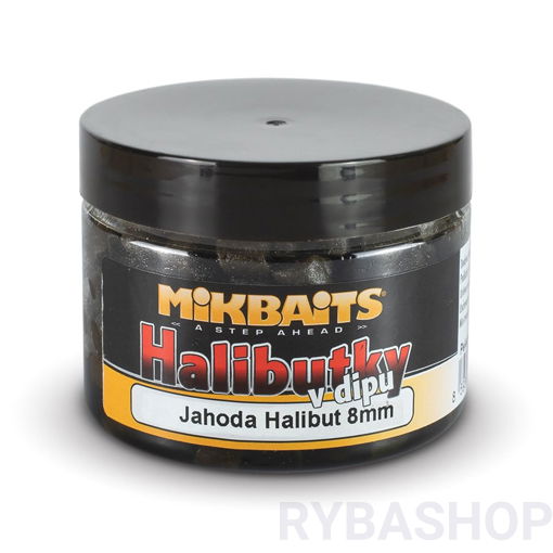 Bild von Halibutky v dipu 150ml Jahoda Halibut 8mm