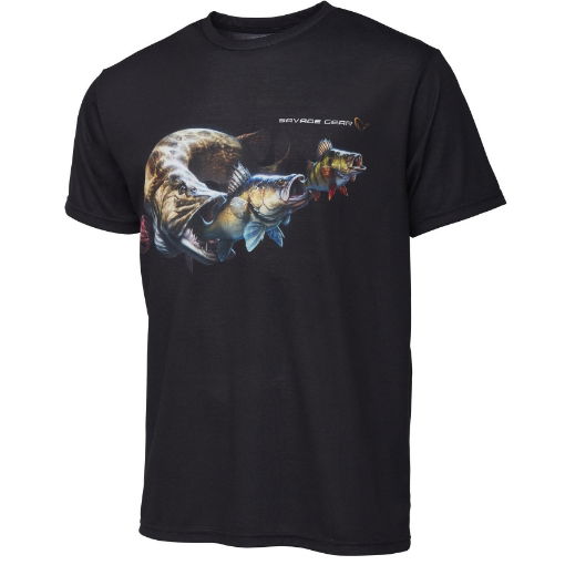 Image sur Tričko Savage Gear Cannibal Tee Black #M