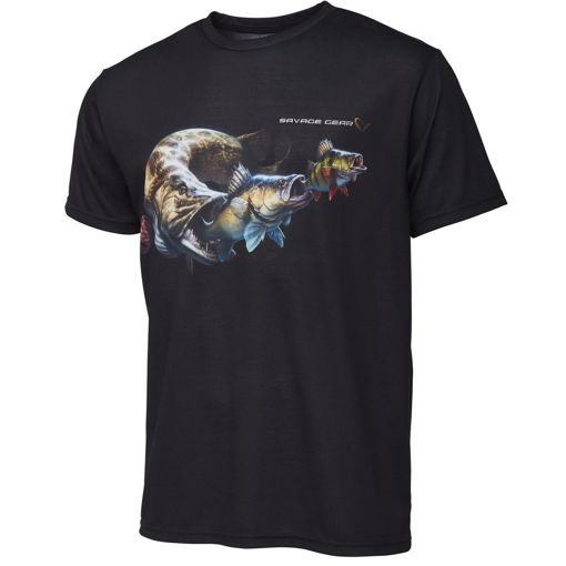 Image sur Tričko Savage Gear Cannibal Tee Black #L