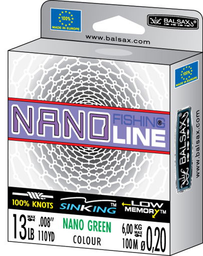 Obrazek Balsax Nano Green 300m 0.35mm 15.0kg