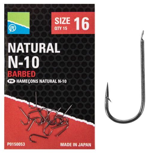 Bild von Preston Innovations Natural N-10 Hooks #12 15Stk.