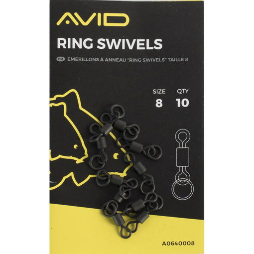 Image sur Avid Carp Outline Ring Swivels #8