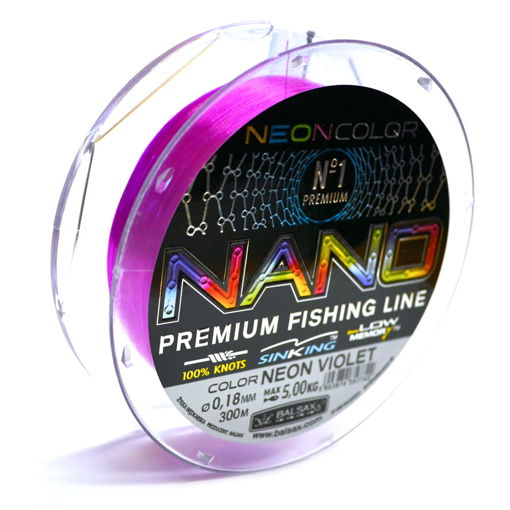 Bild von Balsax Nano Neon Violet 300m 0.20mm 6.00kg