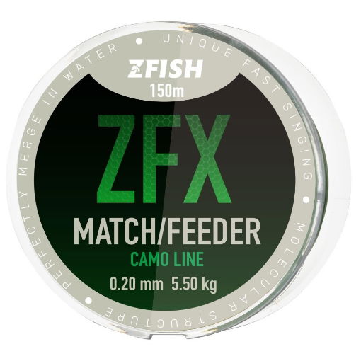 Image sur Zfish ZFX Match/Feeder CamoLine 150m 0.20mm 5.5kg