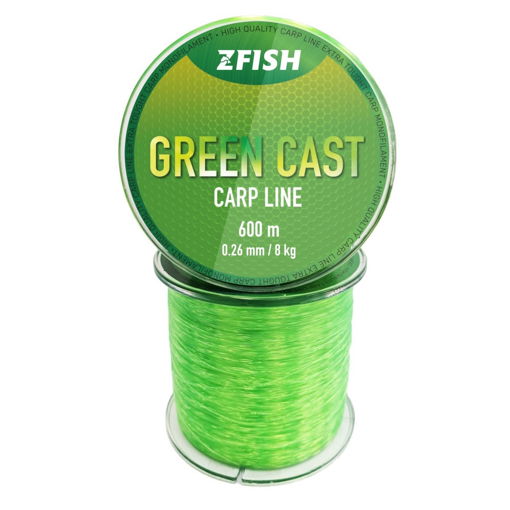 Image sur Zfish Green Cast Carp Line 600m 0.26mm 8.0kg