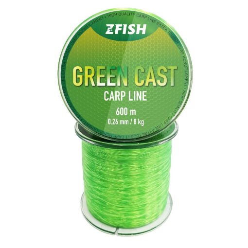 Image sur Zfish Green Cast Carp Line 600m 0.28mm 9.5kg