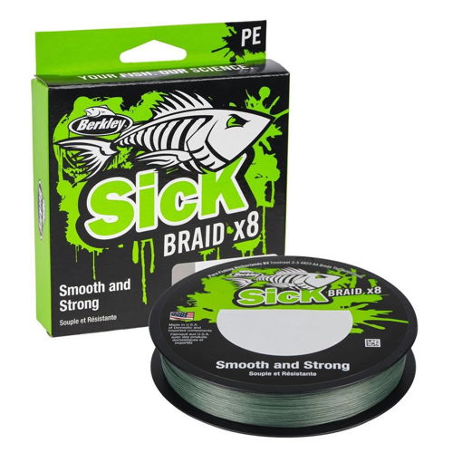 Picture of Berkley Sick Braid x8 Moss Green 150m 0.10mm 7.5kg