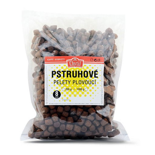 Obrázek Pstruhové pelety plovoucí 8mm 1 kg