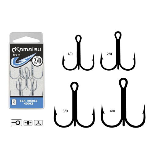 Kamatsu Sea Treble Hooks