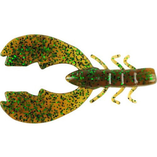 Berkley PowerBait Chigger Craw 8cm Pumpkin Green Fleck