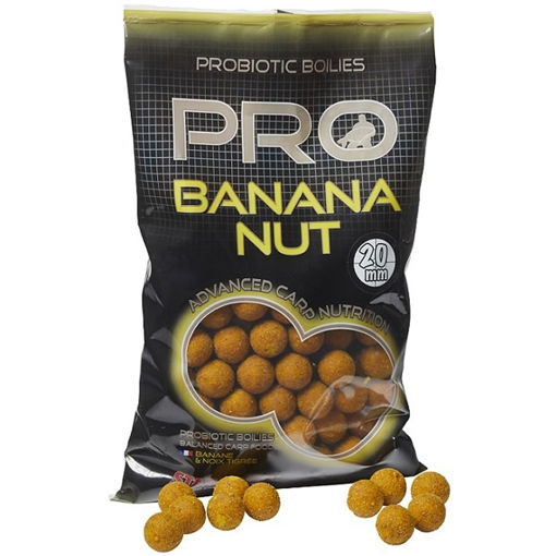 Starbaits Probiotic Boilie Banana Nut 800g 20mm