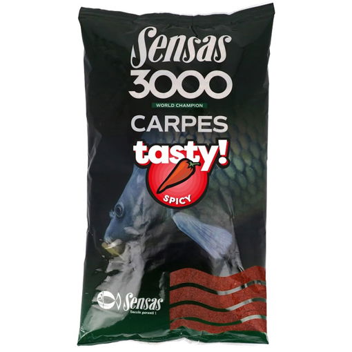 Bild von Sensas 3000 Carp Tasty Spicy 1kg (Robin Red)