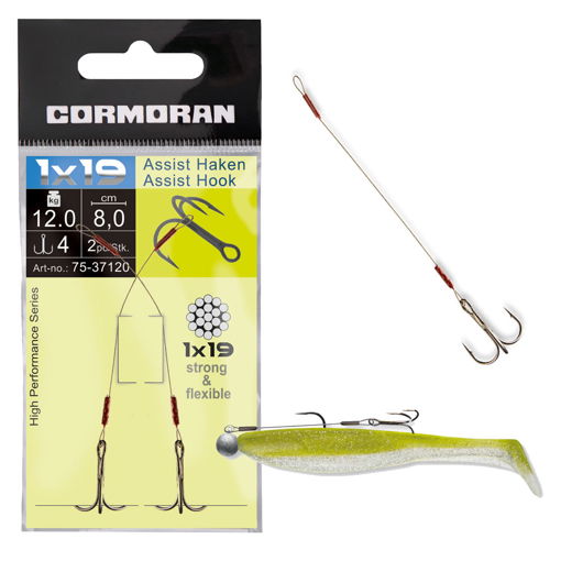 Image sur Cormoran 1x19 Assist Hook 12kg 9cm #4 2ks